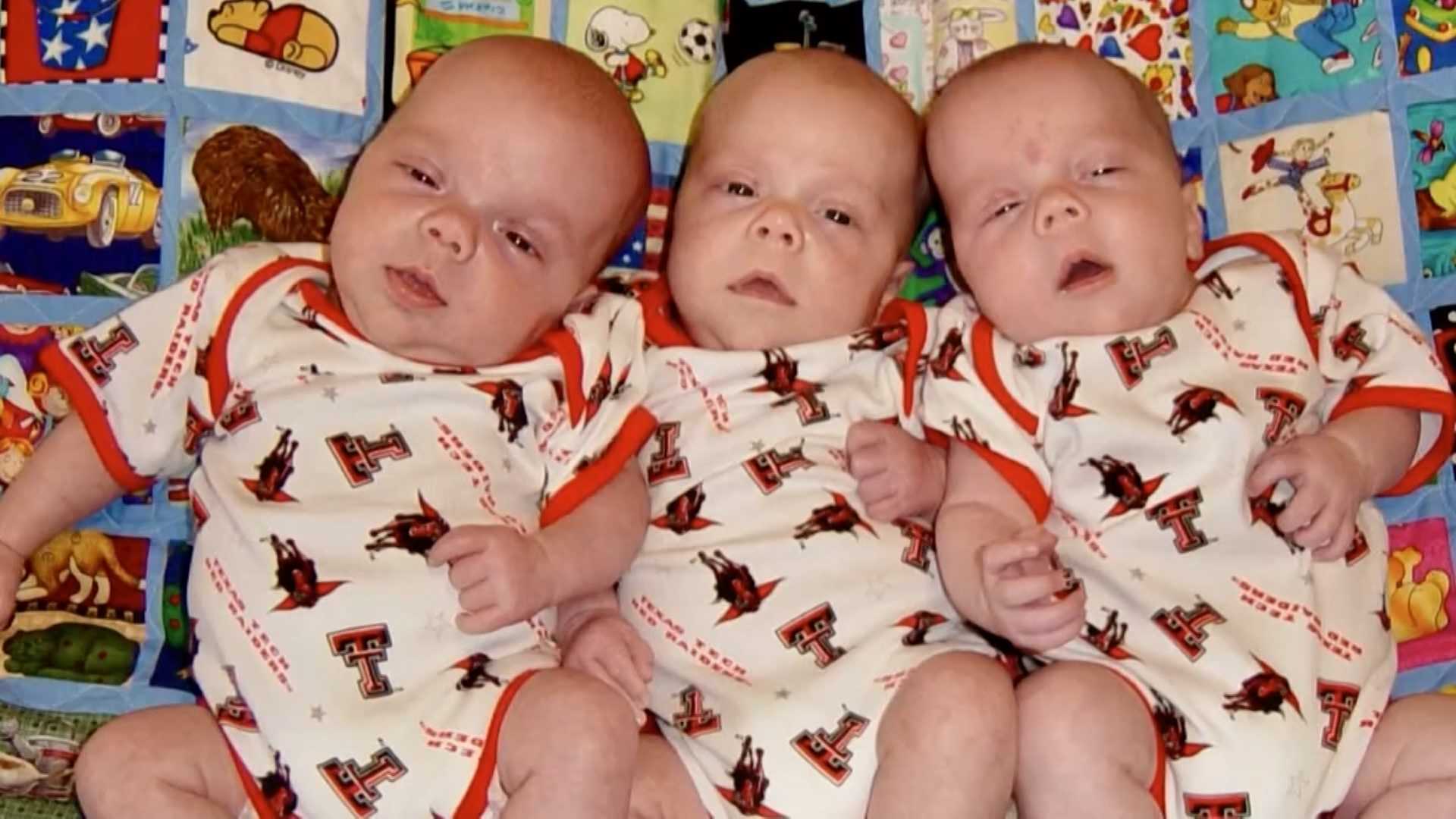 Graduating Texas Tech triplets honor a family legacy that began