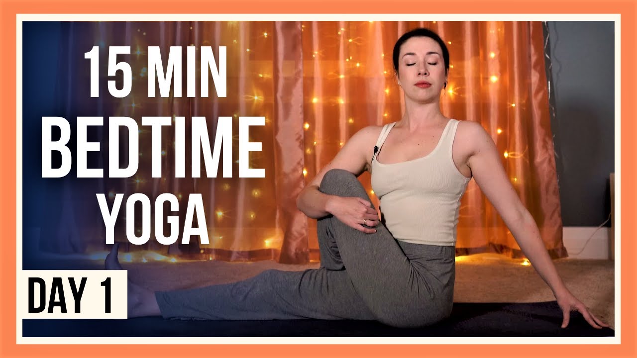 15-Min Evening Yoga – Day #1 | Flexibility & Relaxation Flow 🧘‍♀️🌙