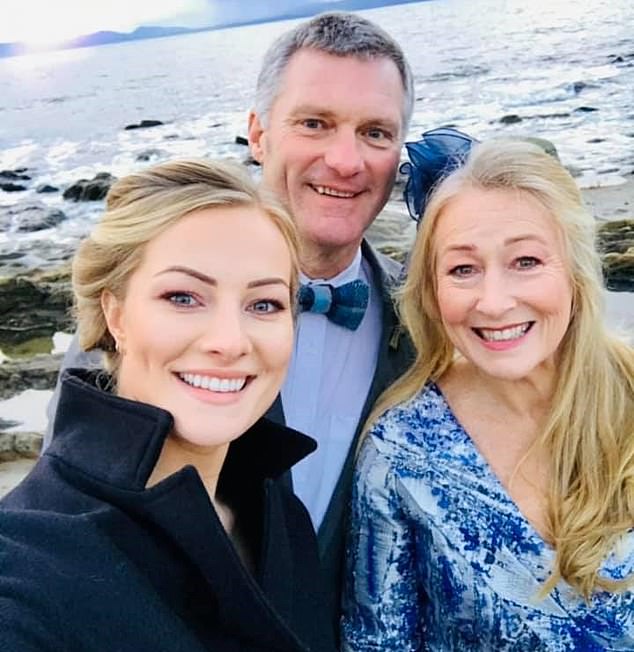 An Inquest today heard Jane's equipment had not suffered a malfunction during the tragedy. She is pictured, left, with her mother Liz (right) and father Andrew (centre) 