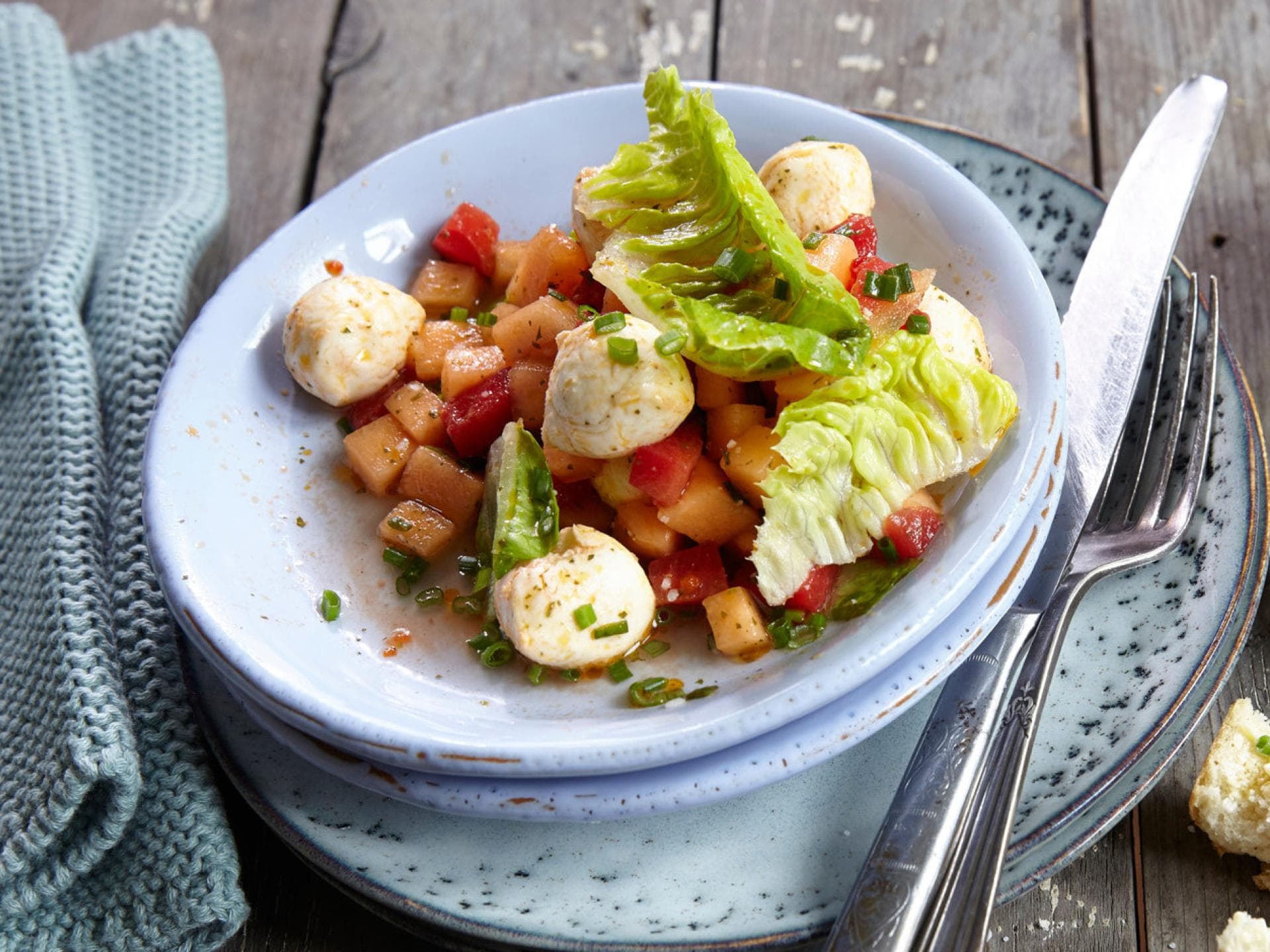 Melonensalat mit Mozzarella: Unser leichtes Sommer-Rezept, das beim ...