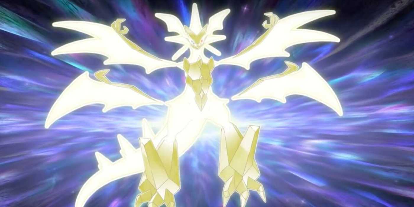 Ultra Necrozma shines brightly in the Pokemon anime