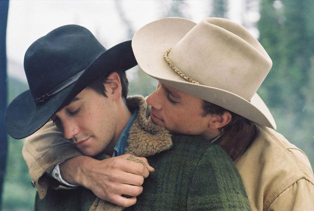 Jake Gyllenhaal and Heath Ledger in Brokeback Mountain Focus/Kobal/Shutterstock