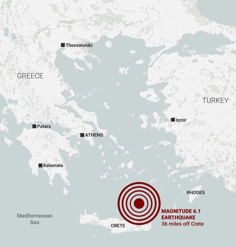 When will the tsunami hit crete