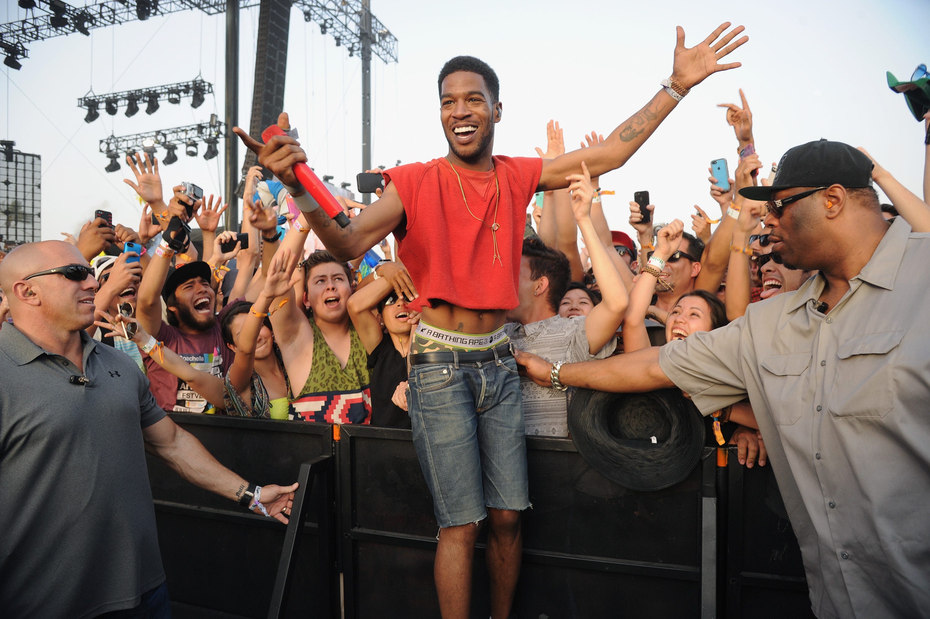 When does Kid Cudi go on stage in Cincinnati? Who are his openers?
