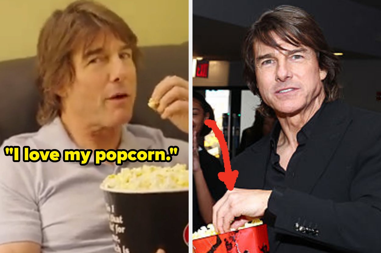 Tom Cruise Is Going Mega Viral For How He Eats Popcorn, And It's