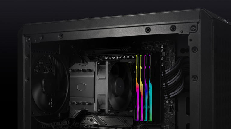 PC with Cooler Master Hyper 411 Nano air cooler