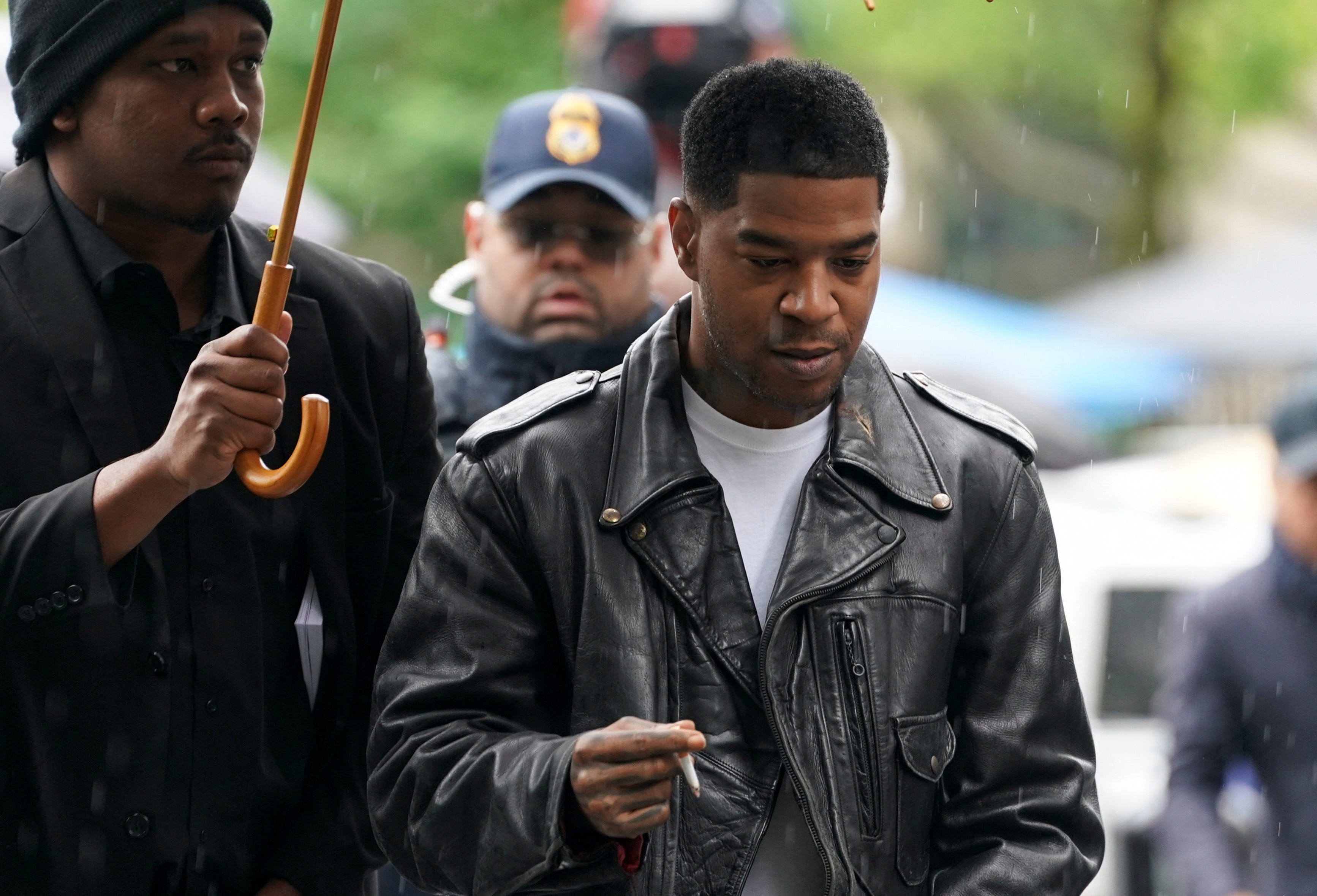 Kid Cudi's Porsche damaged in explosion allegedly orchestrated by Diddy(01)