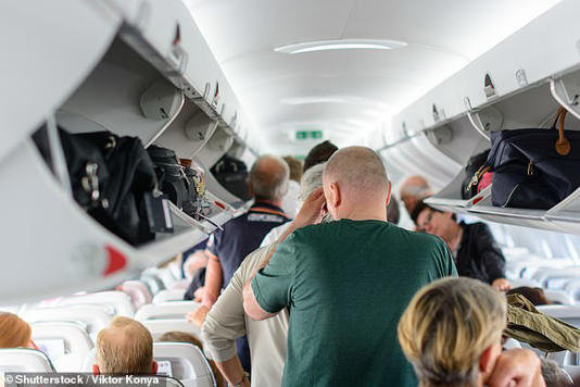 Impatient passengers who race to get off the plane could be looking at fines of £50 for their speedy exit