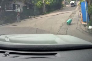 ‘Real-life Final Destination’moment: Pinoy encounters rolling LPG tank