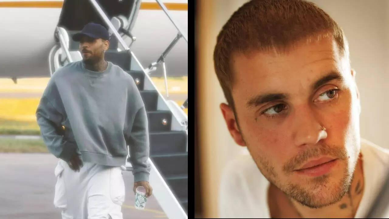 Justin Bieber shows support to Chris Brown after the latter gets(02)