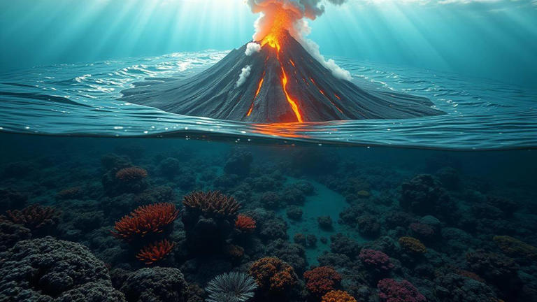 Earthquake tsunami warning underwater fault line