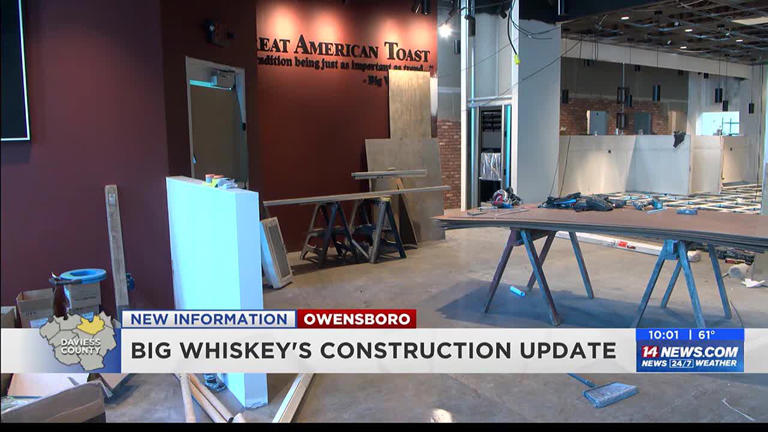 Construction nearly complete on ‘Big Whisky’s’ in Owensboro