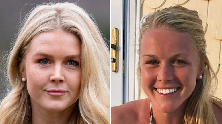 Split image of Karoline Leavitt from 2025 and Karoline Leavitt from 2017