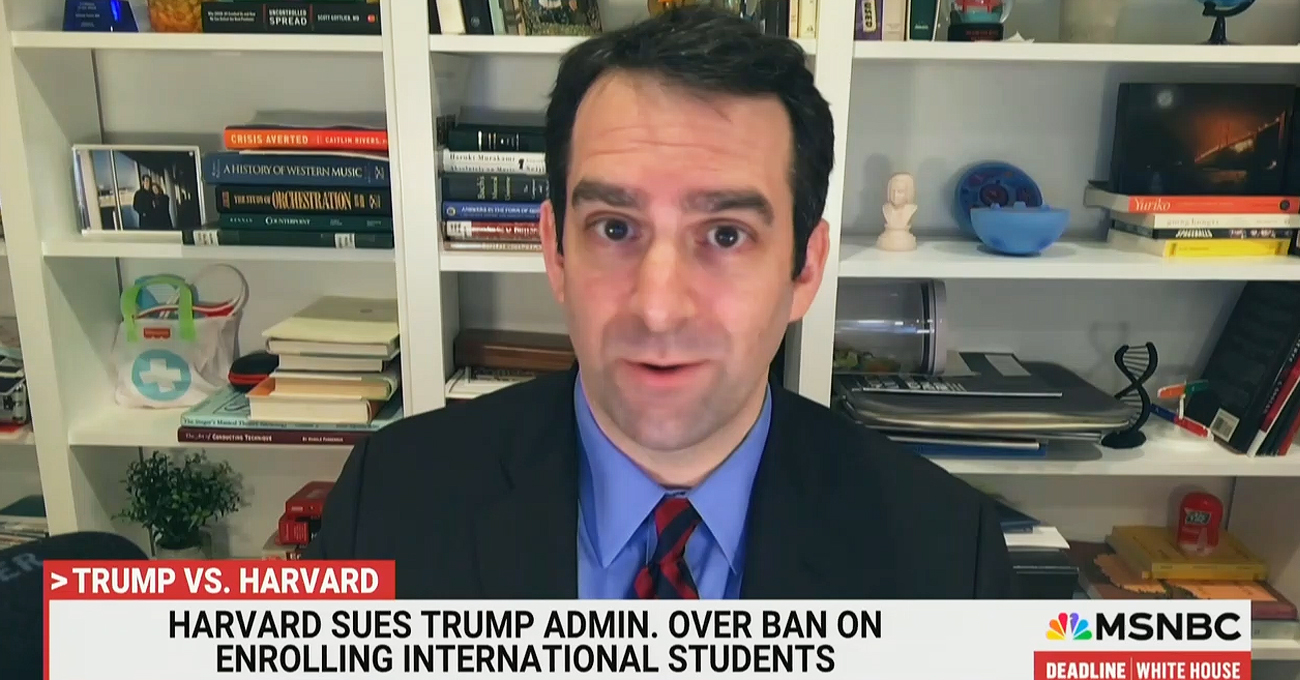 Harvard Prof Tells MSNBC He Warned Potential Student to Go Somewhere ...