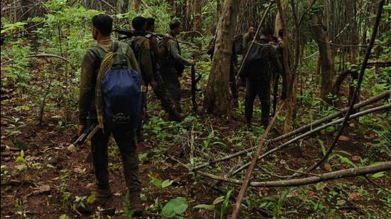 The gunfight continued for 30 intense minutes from both sides. Around 300 rounds were fired by the security forces.
