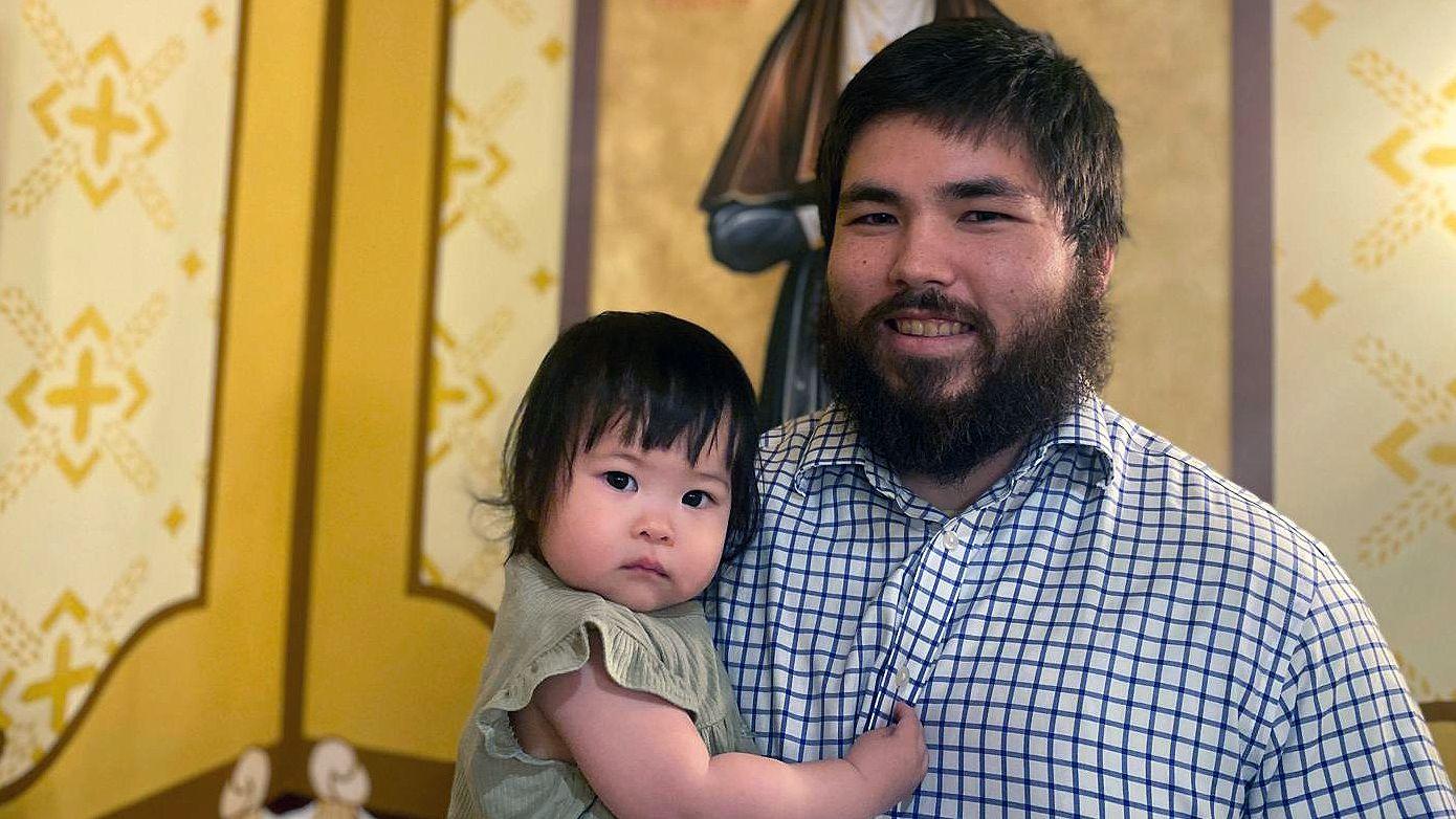 Convert Theodore - who until recently rejected all religion - lifts weights three times a week with Father Moses