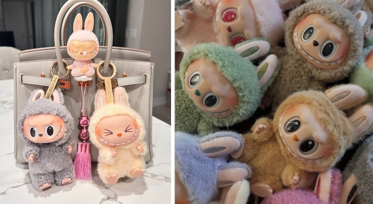 Peluche Stile Labubu Mini Portachiavi • Mio Peluche - Foto 10