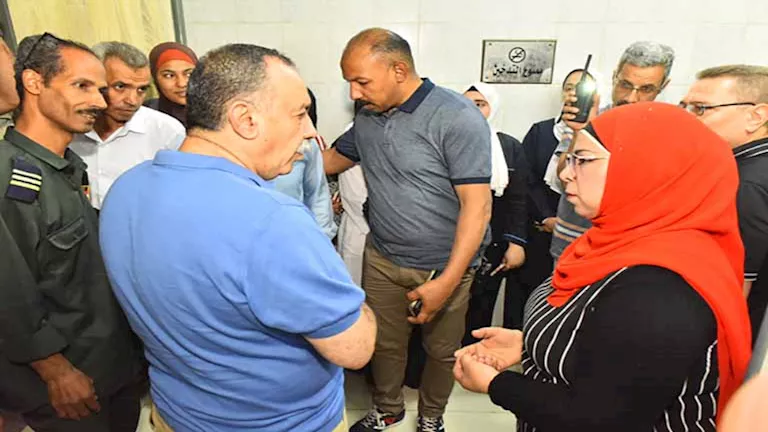محافظ أسيوط يتفقد مستشفى الرمد