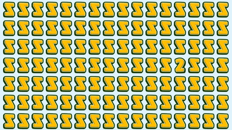 Test Your Eyes: Where’s the Number 2?