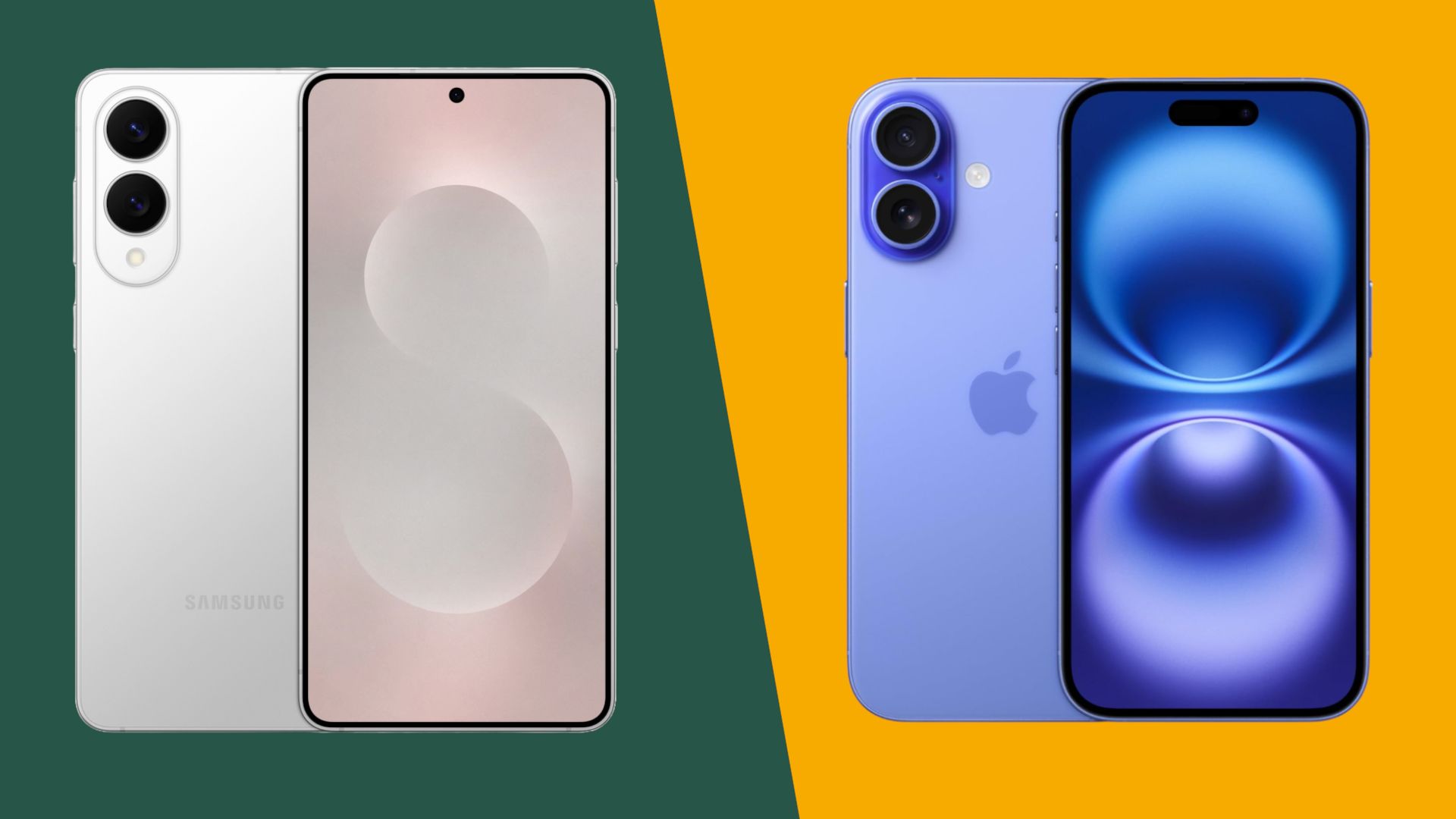 apple and samsung logos