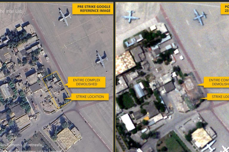 New satellite images show broader damage to Pakistan's Nur Khan airbase after strikes under India's Operation Sindoor. (Image: @detresfa_/X)