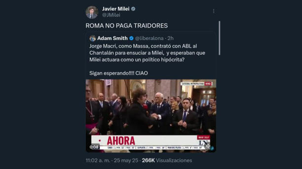 Tweets de Javier Milei