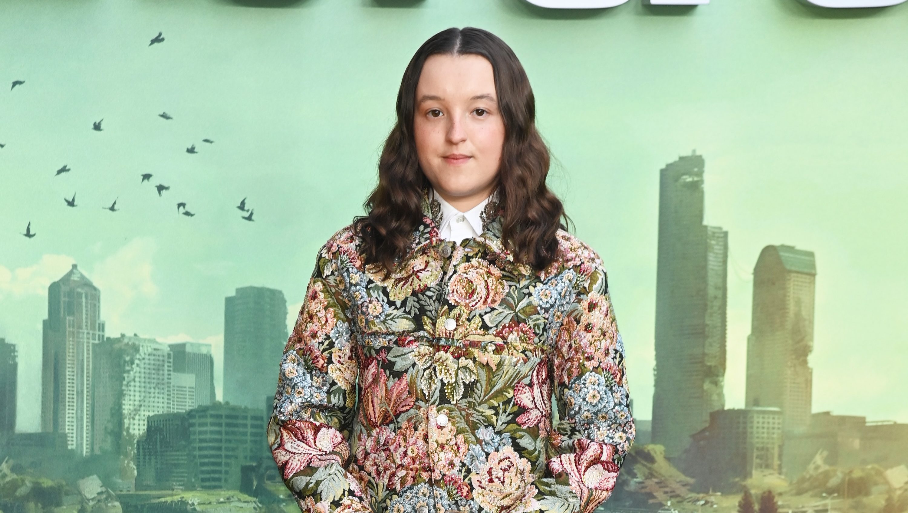 LONDON, ENGLAND - APRIL 10: Bella Ramsey attends the UK Premiere of 