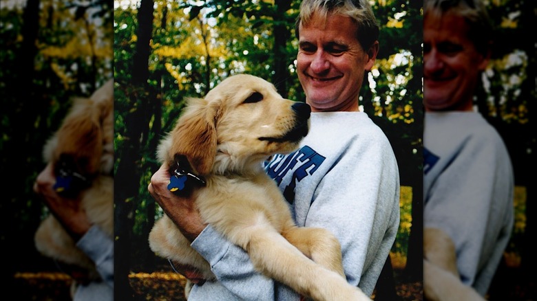 Steve Doocy with his dog, Charlie