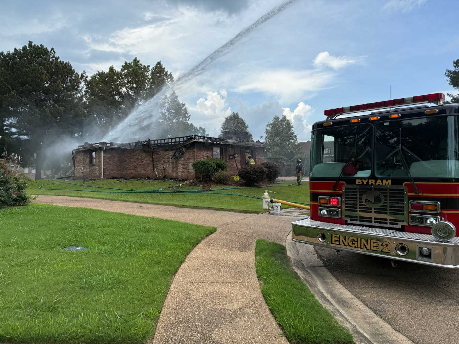 Byram fire investigating house fire; no one injured