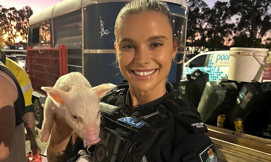 Why this photo of an Aussie cop has everyone talking 'Diabolical'
