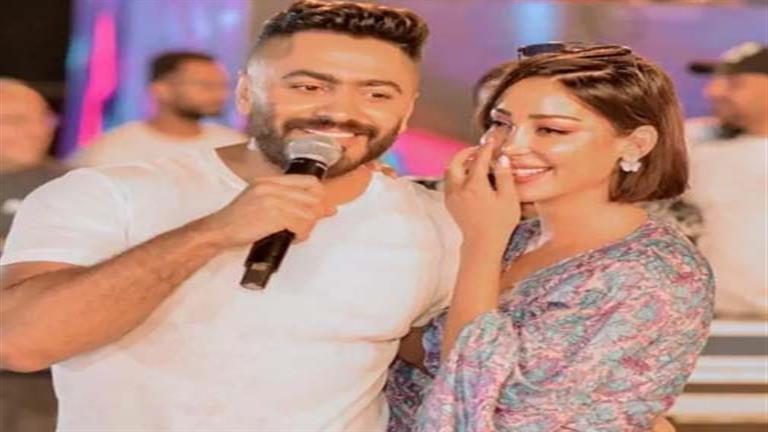 تامر حسني وبسمة بوسيل