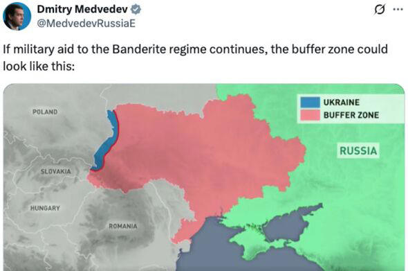The map posted by a Russian official 