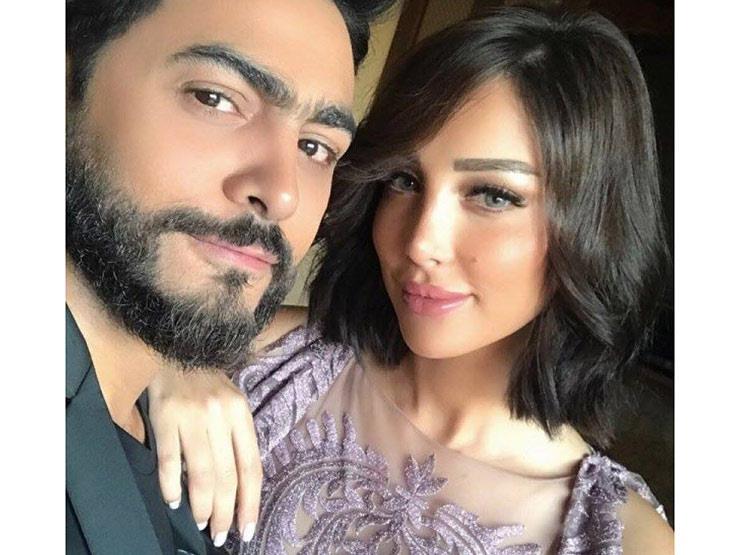 تامر حسني وبسمة بوسيل