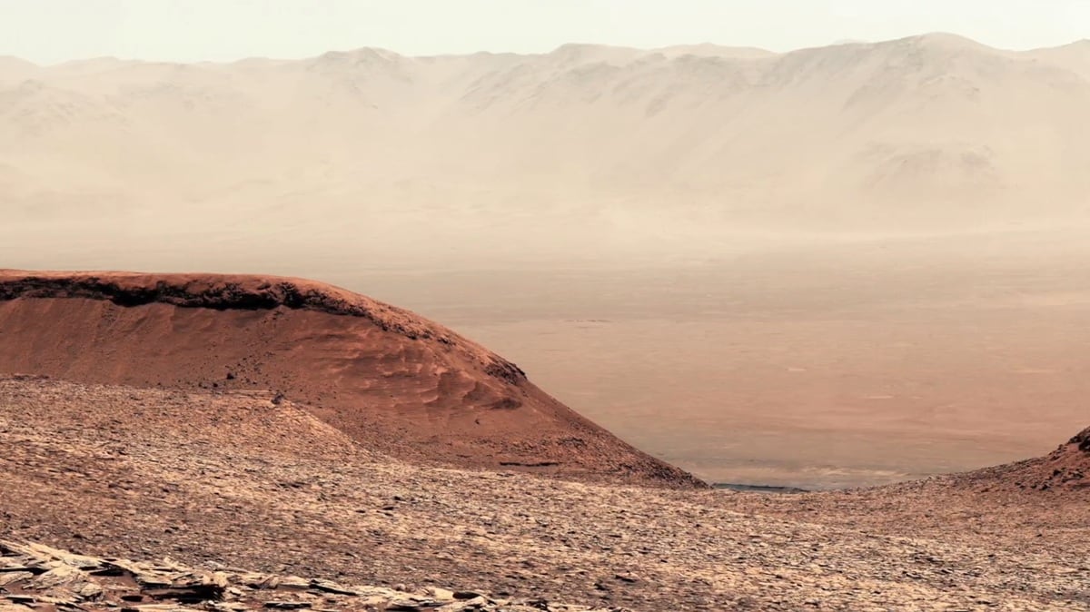 Rover de la NASA escaló una enorme montaña en Marte y capturó este  impresionante paisaje del planeta rojo, image size:1200x674