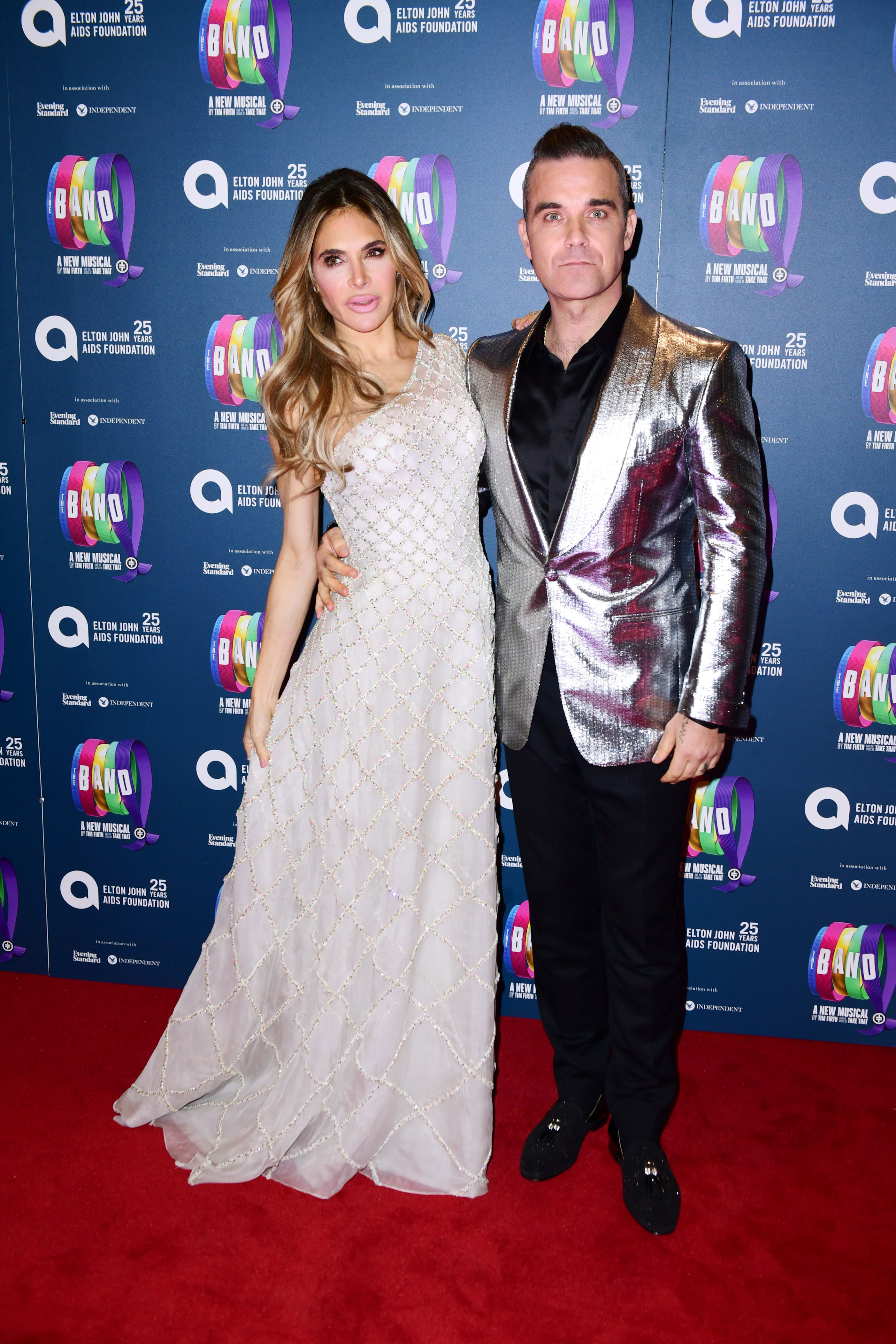 Williams and his wife, American actress Ayda Feilding (Ian West/PA)