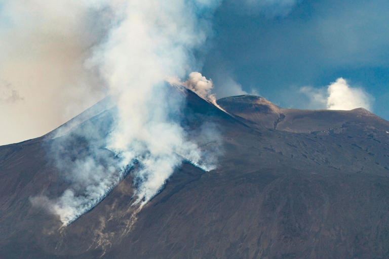 Etna has erupted more than a dozen times this year (AP)