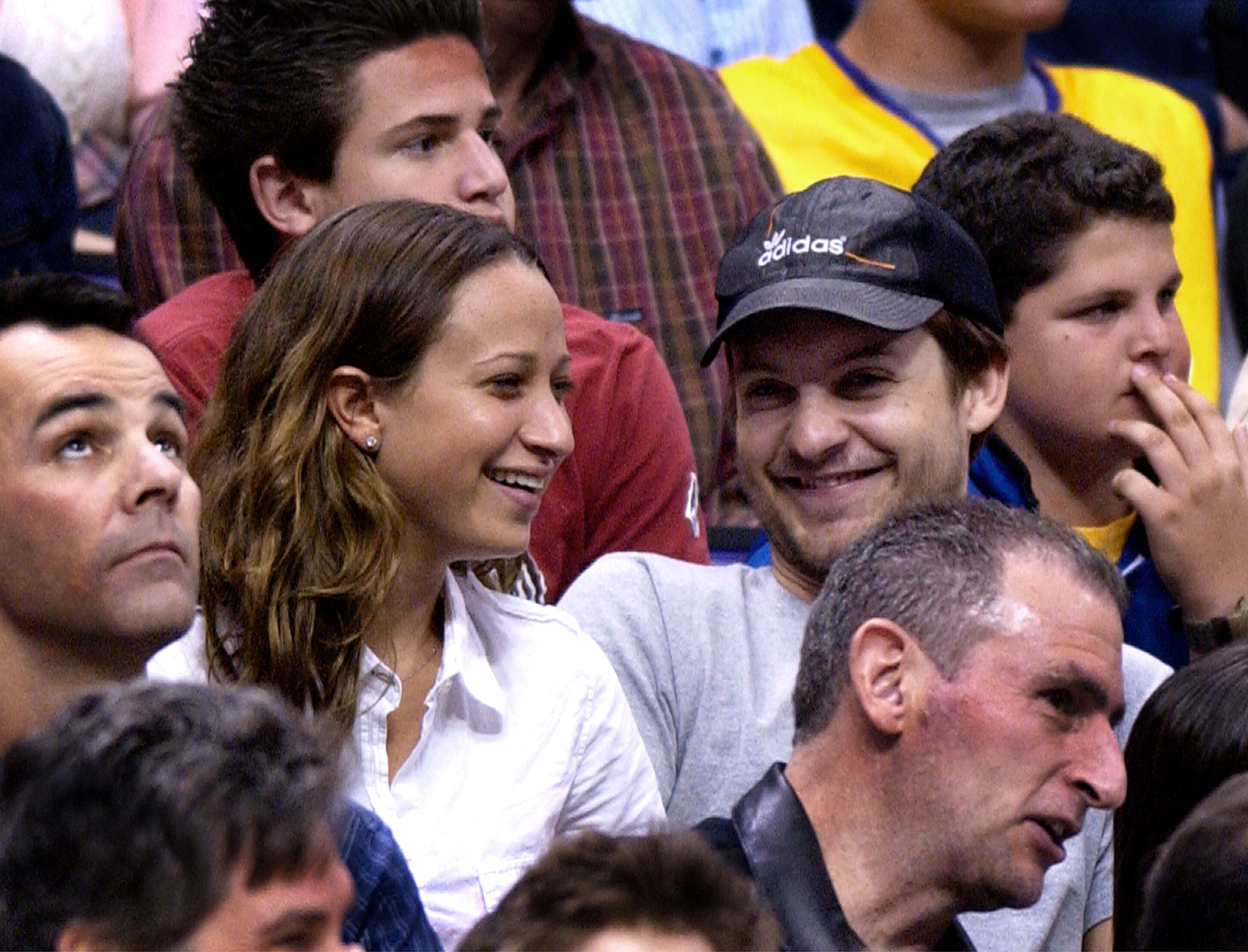 Exes Tobey Maguire and Jennifer Meyer reunite for daughter Ruby’s high