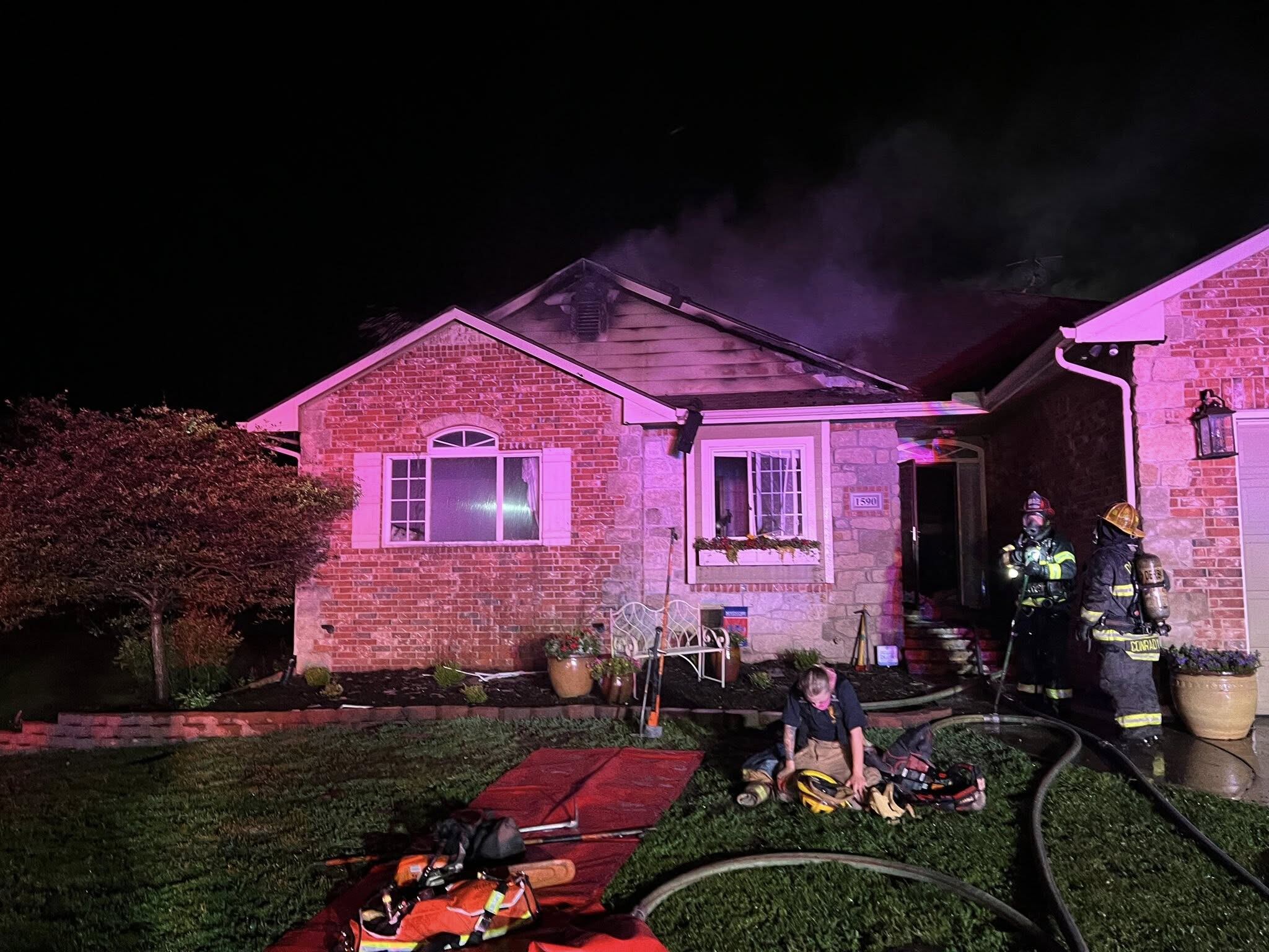 Likely lightning strike causes house fire in Mulvane