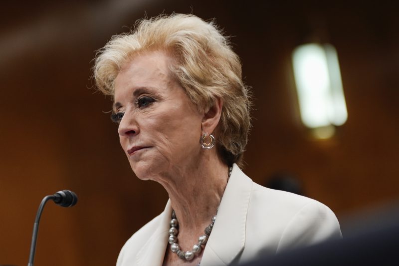 Education Secretary Linda Mcmahon Testifies Before Congress