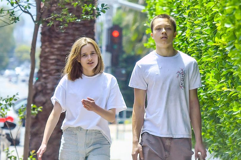 Angelina Jolie and Brad Pitt's twins Knox and Vivienne step out in near  identical outfits