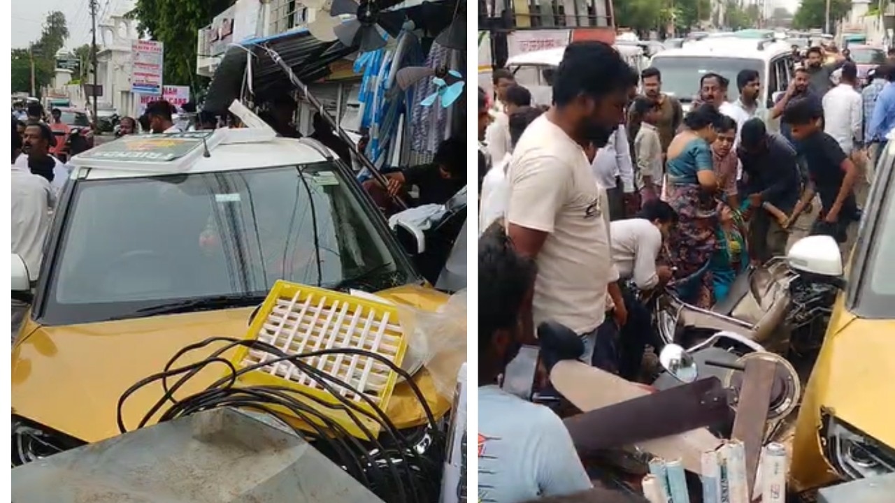 Video Woman rams car into several people in Lucknow, 3 critically injured