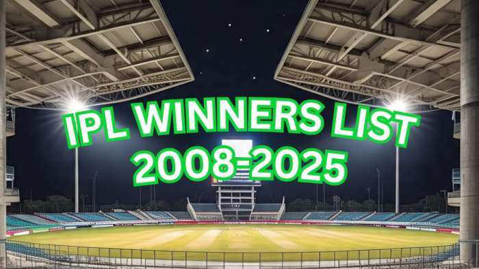 IPL Winners List From 2008 To 2025 After spectacular RCB win vs PBKS