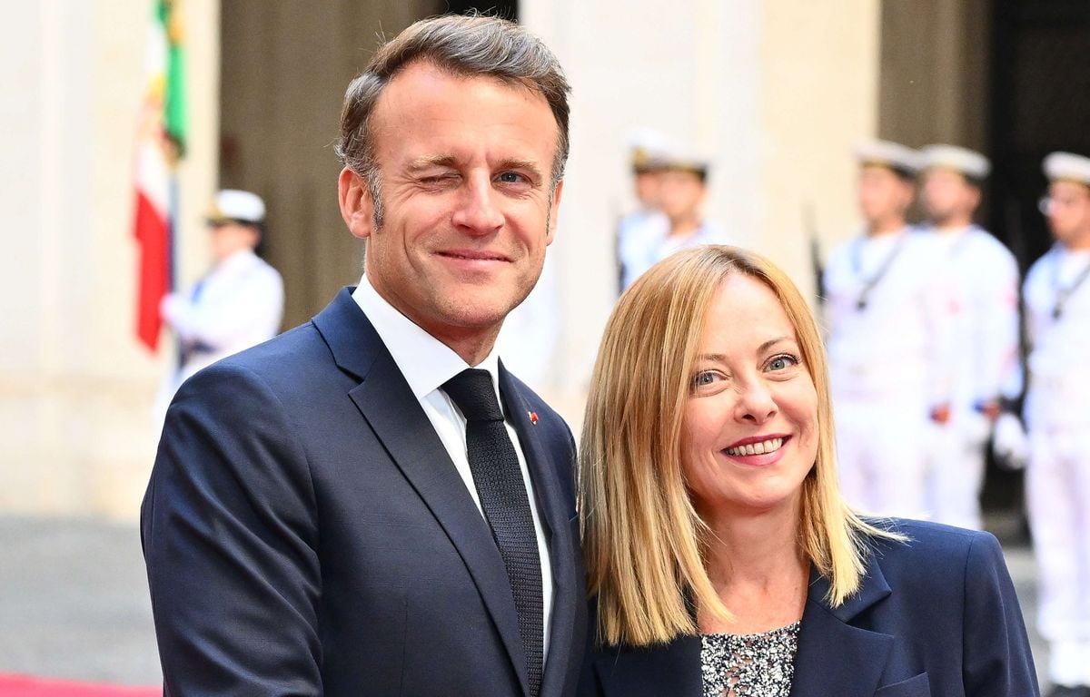 Italie : A Rome, Emmanuel Macron tente de dissiper les tensions avec  Giorgia Meloni