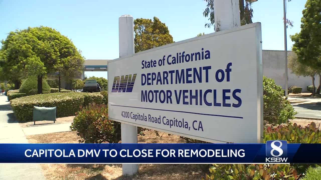 Capitola DMV office to close temporarily for renovations