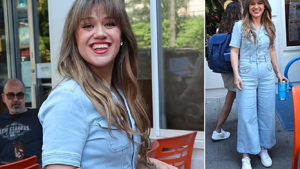 Kelly Clarkson's Style Secret The Denim Jumpsuit Taking Over America!