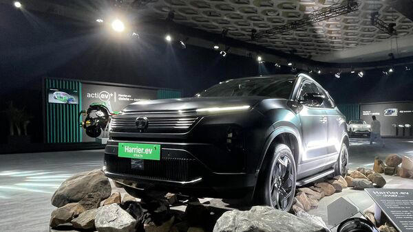 Tata Harrier EV has been launched as the carmaker's latest electric vehicle. ()