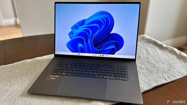 Asus Zenbook Z16 on table.