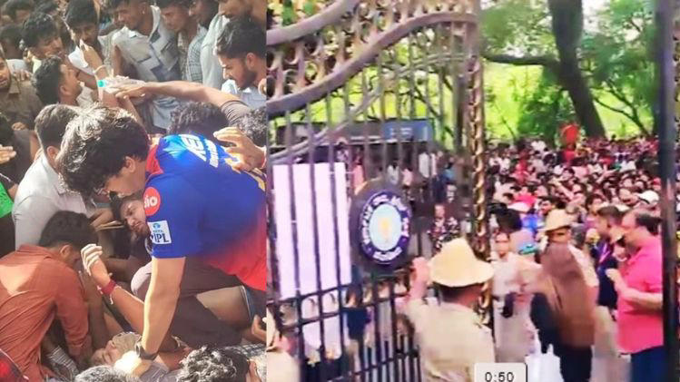 RCB की जीत का जश्न मातम में बदला, बेंगलुरु चिन्नास्वामी स्टेडियम के बाहर  भगदड़ से 7