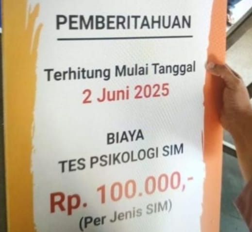 AA1G4kFG Biaya Tes Psikologi Naik, Ini Harga SIM Oktober 2025