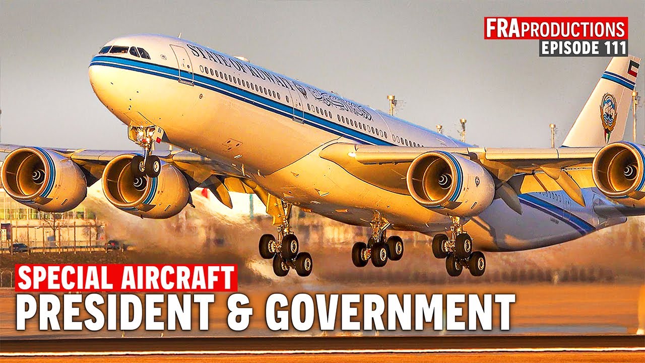 Watch majestic government and military aircraft land in perfect formation